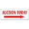Signmission AUCTION TODAY WITH RIGHT ARROW BANNER SIGN antiques jewelry estate B-Auction Today Right Arrw - alternate 1